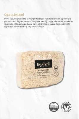 Doğal Kabak Lifli Pirinç Sabunu 150gr - 4