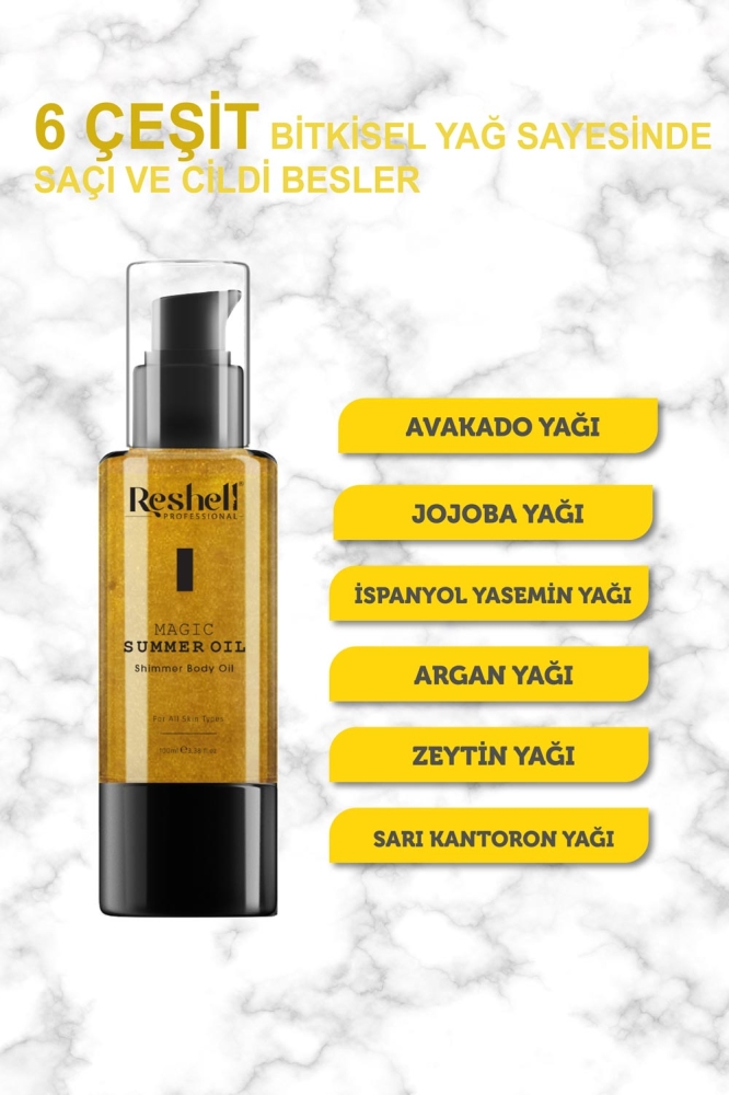 Işıltı Veren Saç ve Vücut Bakım Yağı 100 ml - 6