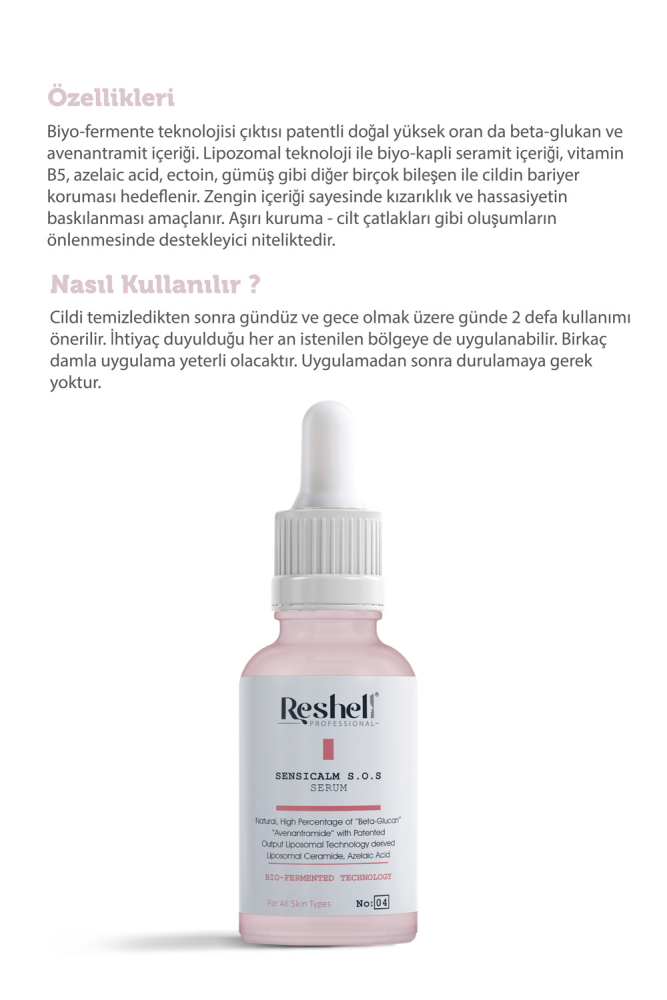 Sensicalm S.O.S Cilt Bakım Serumu %3 EcoCeramide %1 Azelaic Acid - 6